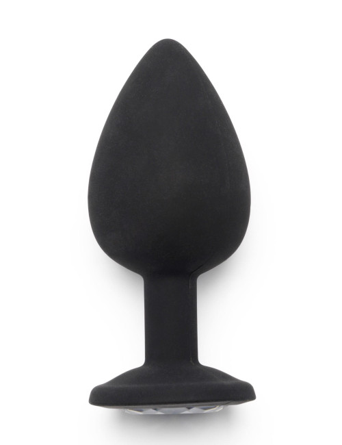 ToyJoy Diamond Booty Jewel Large Black – Ozdobny korek analny
