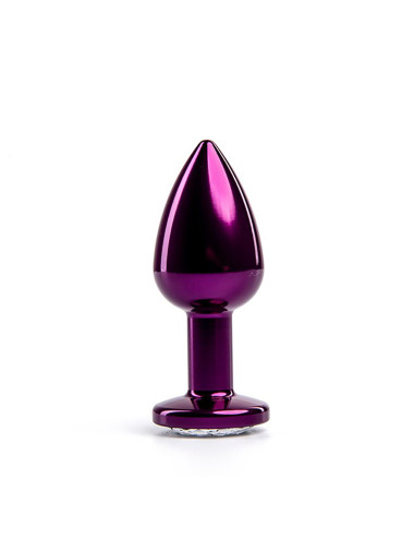Purple Butt Plug with White Diamond