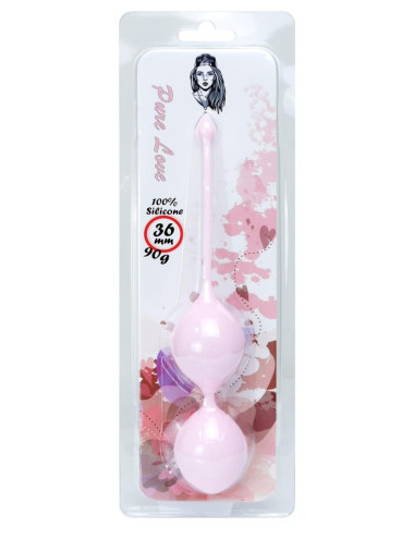 Silicone Kegel Balls 36mm 90g Light Pink - B - Series