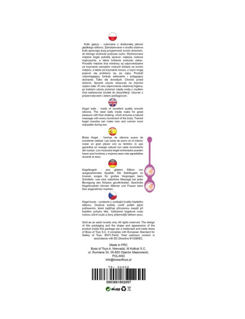 B-Series Femme Kulki Gejszy Silikonowe Light Pink 36mm 90g