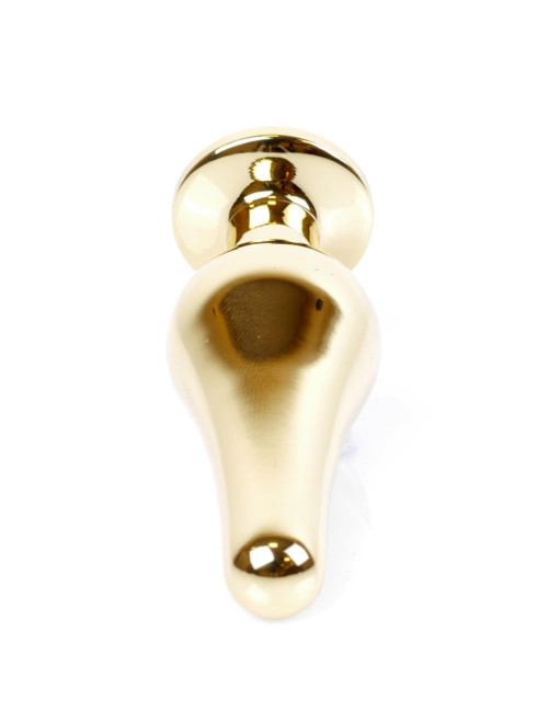 Plug-Jewellery Gold BUTT PLUG- Green