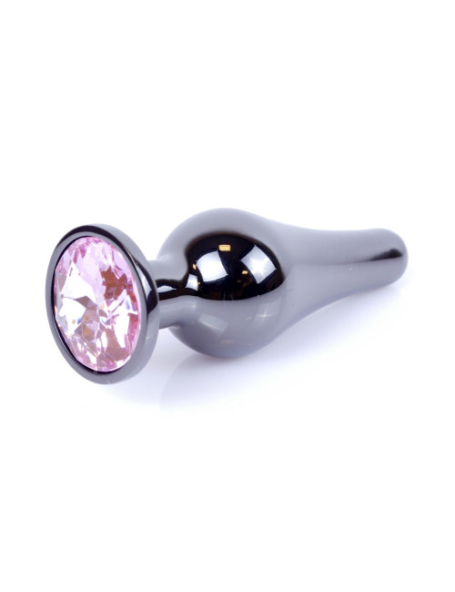 Plug-Jewellery Dark Silver BUTT PLUG- Rose