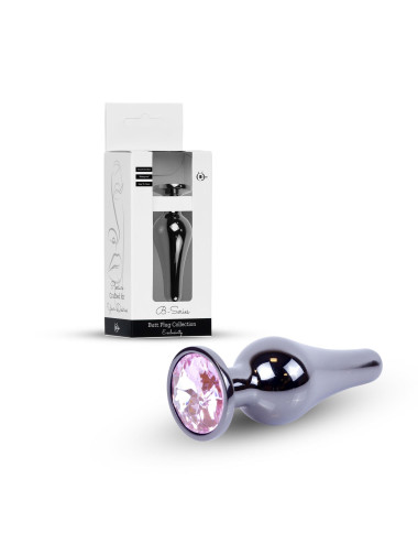 Plug-Jewellery Dark Silver BUTT PLUG- Rose