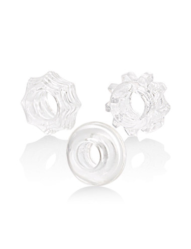 Reversible Ring Set Transparent – Pierścienie erekcyjne bez wibracji, elastyczne, stymulujące