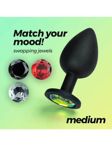 CRUSHIOUS CAMILEO REGULAR ANAL PLUG WITH 4 INTERCHANGEABLE JEWELS