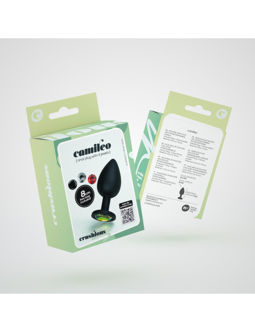 CRUSHIOUS CAMILEO REGULAR ANAL PLUG WITH 4 INTERCHANGEABLE JEWELS