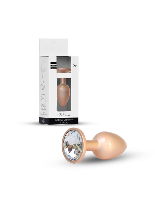 Plug-Jewellery Pearl Gold PLUG- Clear M