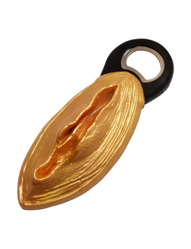 Kinky Pleasure - DS014 - Pussy Bottle Opener - Quirky and Fun Tool -Gold