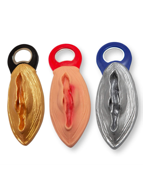 Kinky Pleasure Pussy Bottle Opener Złoty Otwieracz do Butelek