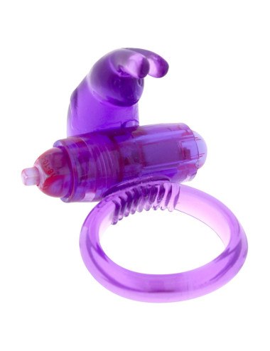 Rabbit Vibrating Cockring Purple