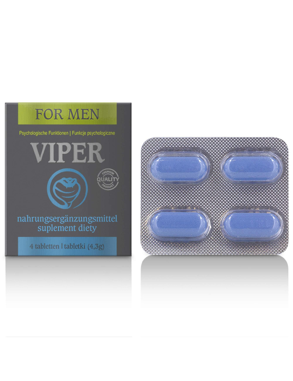 Cobeco Viper - Suplement Diety na Potencję 4 Kapsułki