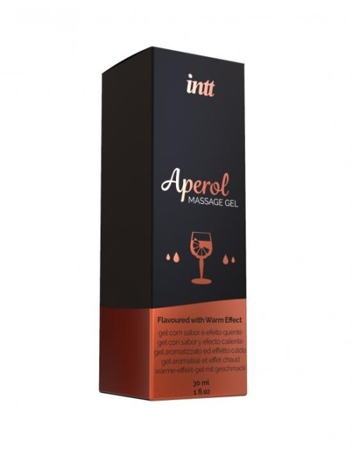 Intt Massage Gel Aperol 30 ml - Zmysłowy żel do masażu o smaku Aperol