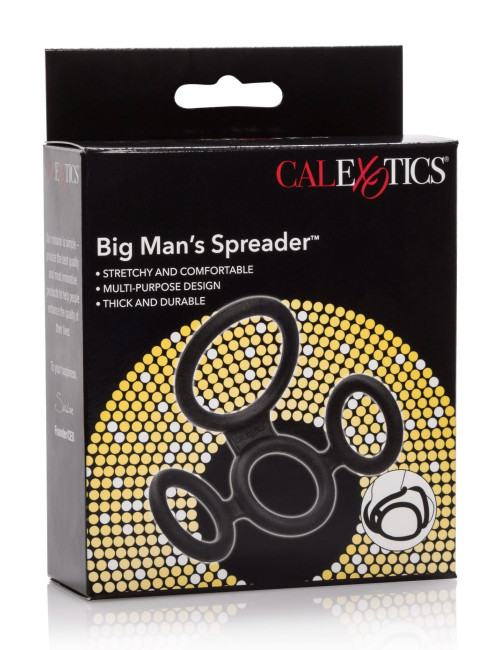 Calexotics Big Man Spreader Black - Czarne rozpórki bondage