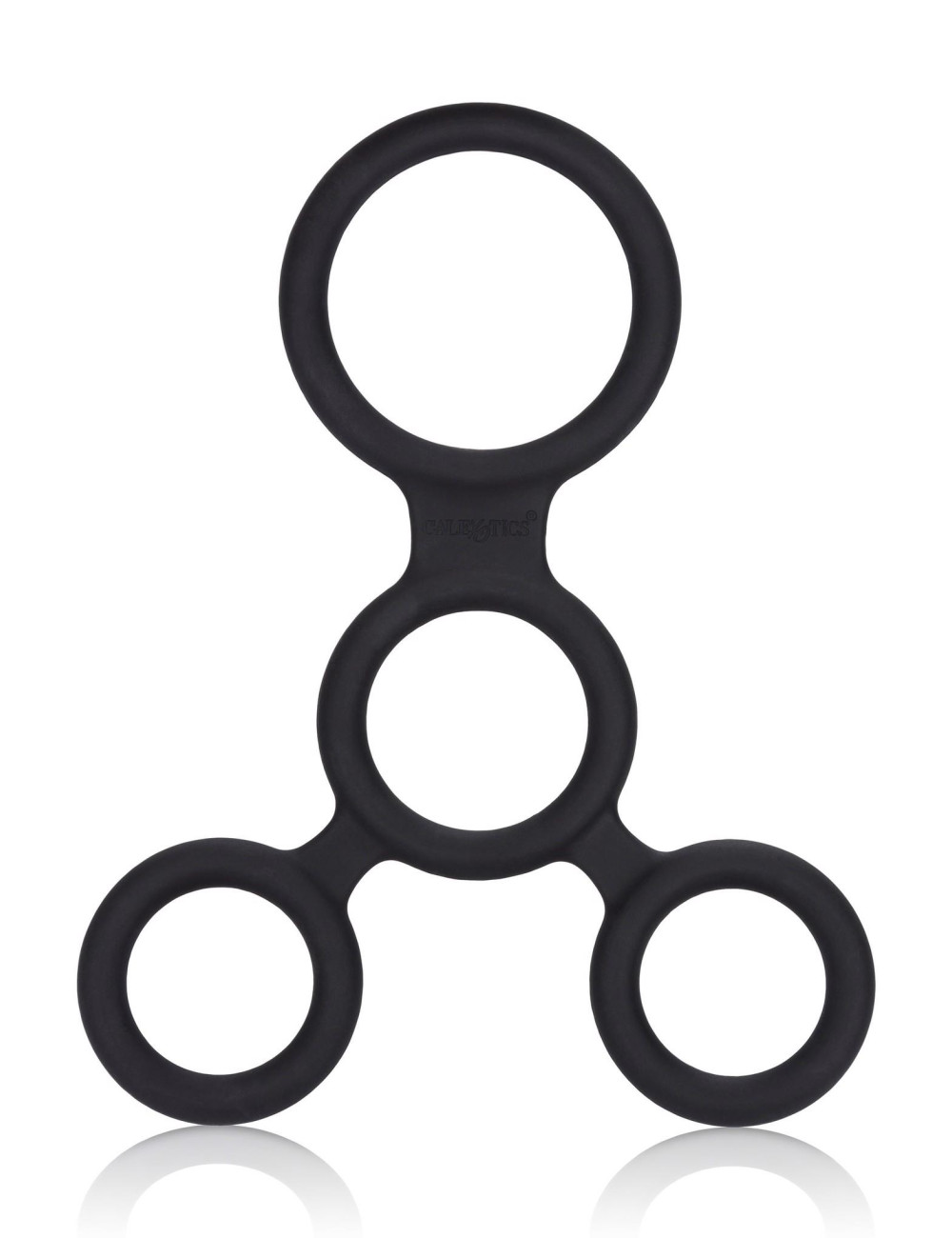 Pierścień erekcyjny bez wibracji Full Erection Spreader Black silikonowy, 4 cm Ø