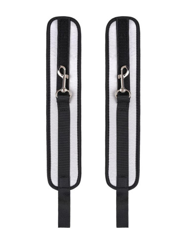 Anonymo anclecuffs, polyester, silver, 28.5 cm