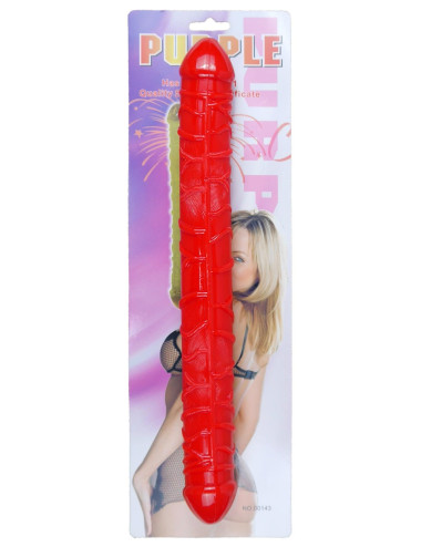 Dildo-Flexible Double Dong - Red