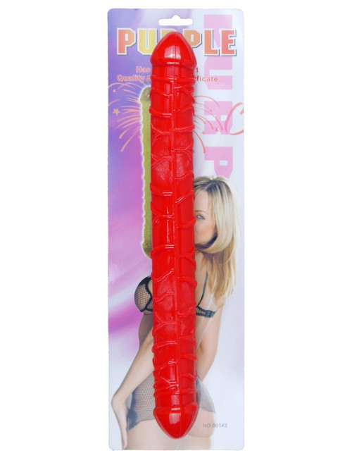 Dildo-Flexible Double Dong - Red