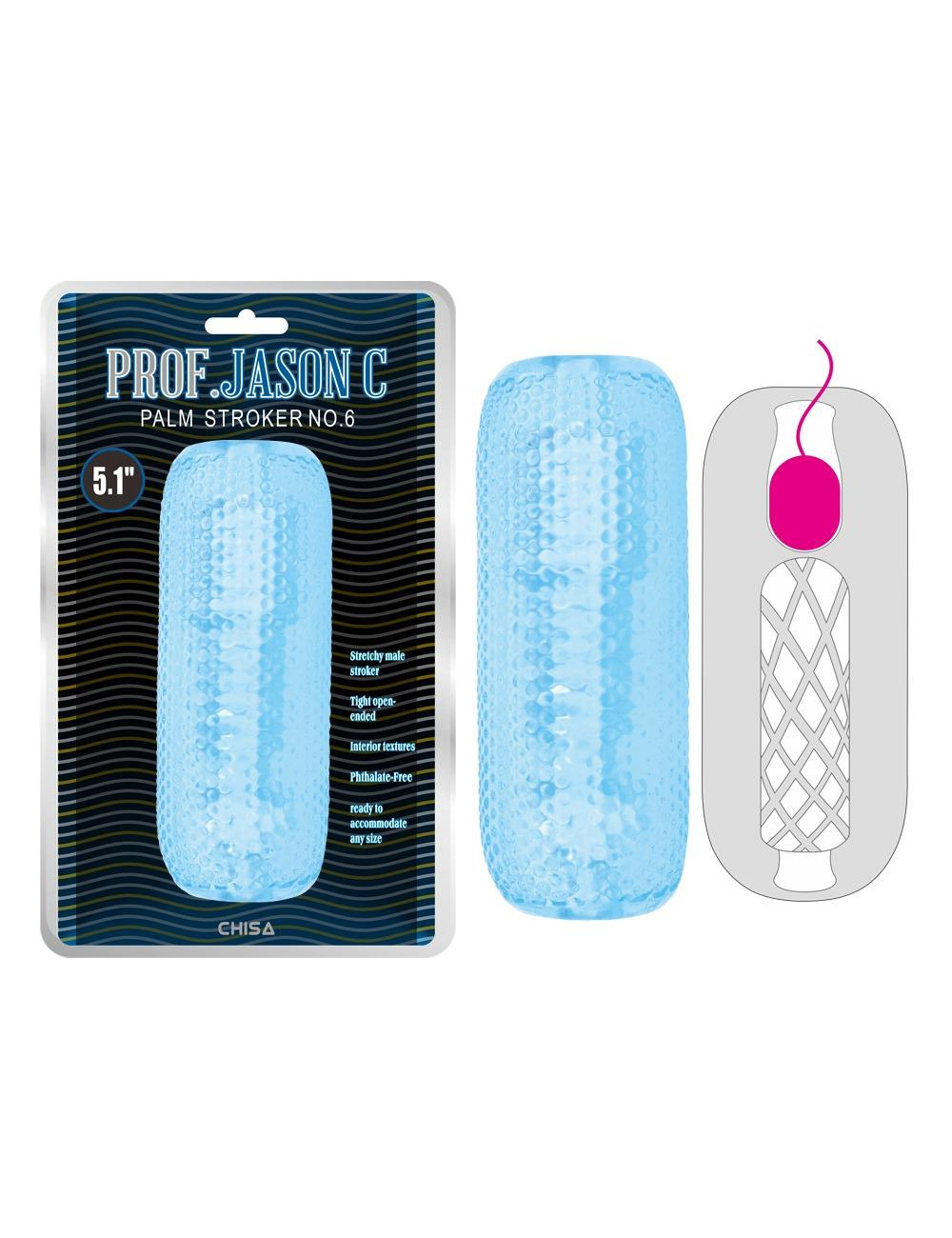 Prof.Jason C Palm Stroker No.6 Blue - Masturbator TPE