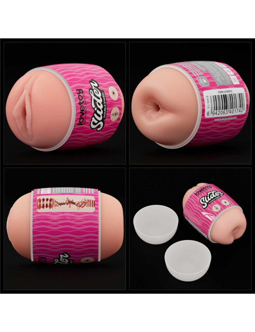 Dwustronny masturbator Lovetoy Slider Pochwa i Odbyt