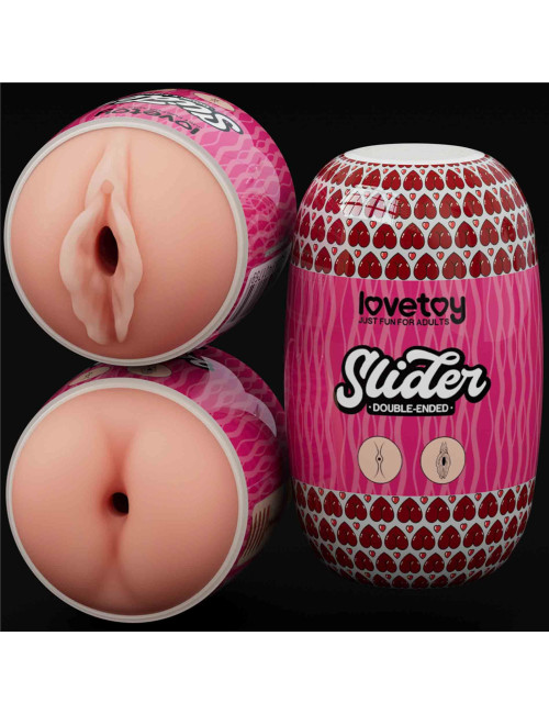 Lovetoy Dwustronny Masturbator TPE Pochwa i Anus