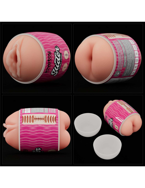 Lovetoy Dwustronny Masturbator TPE Pochwa i Anus