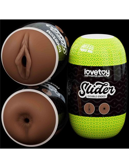 Masturbator dwustronny Lovetoy Slider Vagina and Anus