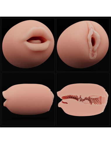Slider Double-Ended Masturbator Mouth and Vagina