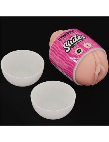 Slider Double-Ended Masturbator Mouth and Vagina
