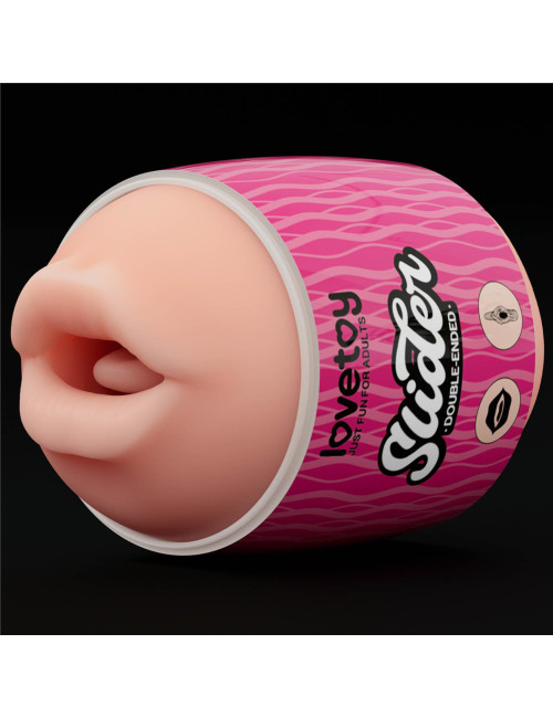Lovetoy Slider Masturbator Dwustronny Usta i Pochwa