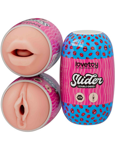 Slider Double-Ended Masturbator Mouth and Vagina