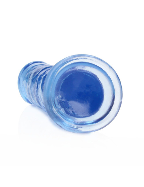 Realistyczne dildo z przyssawką RealRock 18 cm - Niebieskie