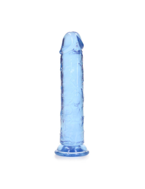 Realistyczne dildo z przyssawką RealRock 18 cm - Niebieskie