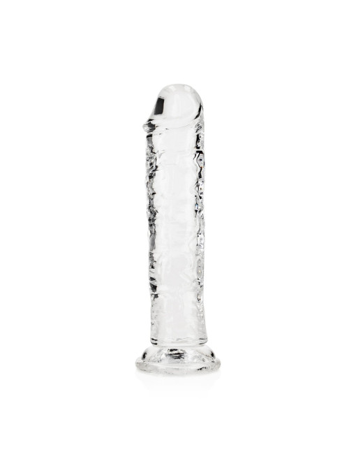 Realistyczne dildo z przyssawką RealRock 18 cm - Transparentne