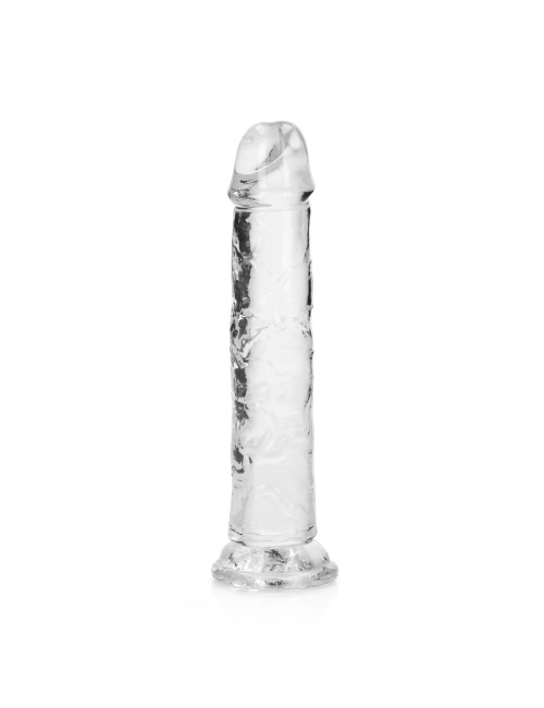 Realistyczne dildo z przyssawką RealRock 18 cm - Transparentne