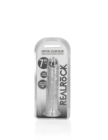 Straight Realistic Dildo with Suction Cup - 7'' / 18