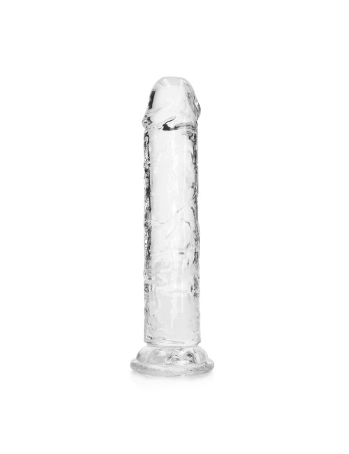 Realistyczne dildo z przyssawką RealRock 18 cm - Transparentne