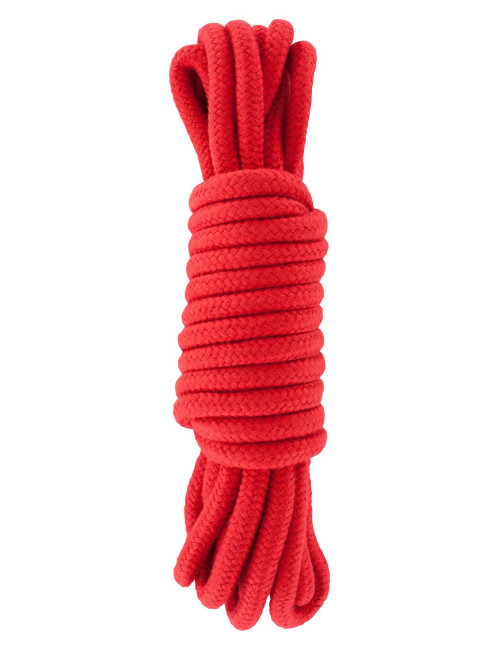 Hidden Desire Czerwona Lina do Wiązań Bondage 5M