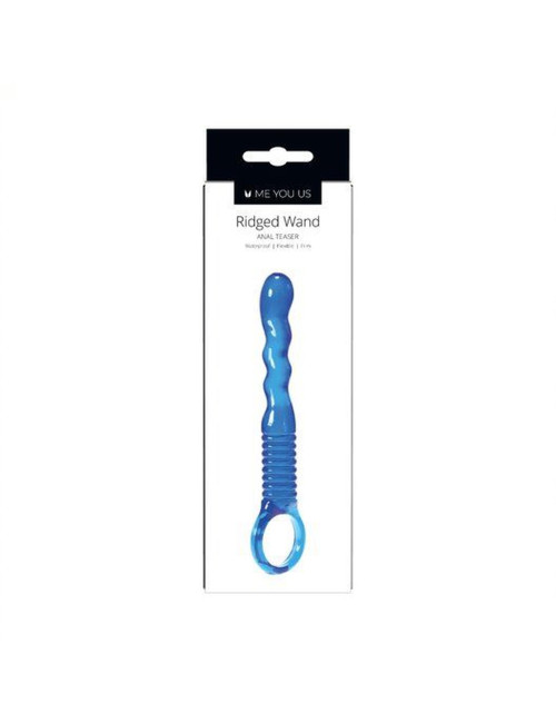 Plug/kulki- Me You Us Ridged Anal Teaser Blue