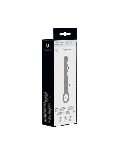 Plug/kulki- Me You Us Ridged Anal Teaser Blue