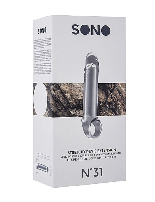 Sono No.31 Elastyczna Przedłużka Penis Extension Translucent