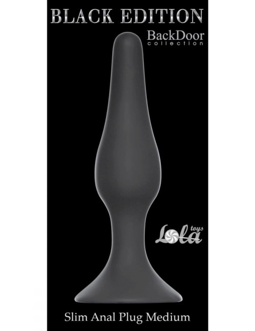Lola Toys Plug-Slim Anal Plug Medium Black