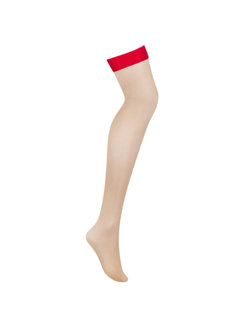 Obsessive S814 Czerwone Pończochy Stockings L/XL