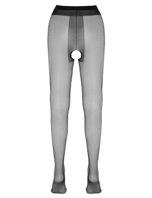 Cottelli Legwear Czarne rajstopy bez kroku Rozmiar 5