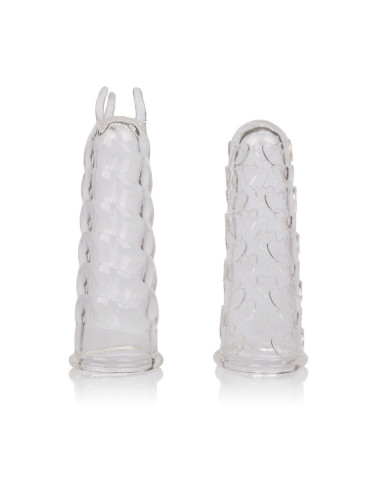 Finger Teaser Transparent - Nakładka na palce z TPE - Zabawki erotyczne