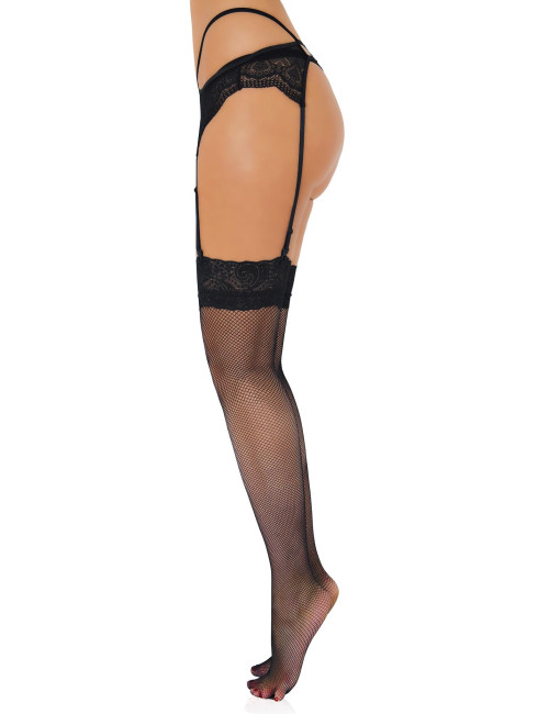 Czarne pończochy siateczkowe Daring Intimates