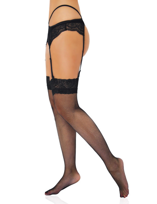 Czarne pończochy siateczkowe Daring Intimates