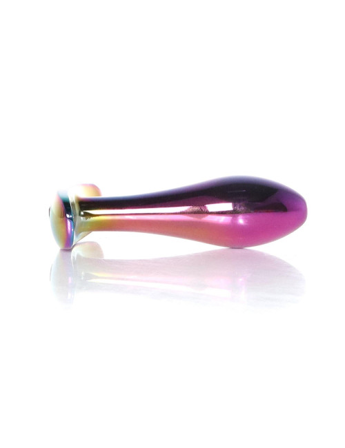 Plug-Jewellery Multicolour Red S - Biżuteria Analna ze Stali Nierdzewnej, Plug Analny, Śr. 2 cm