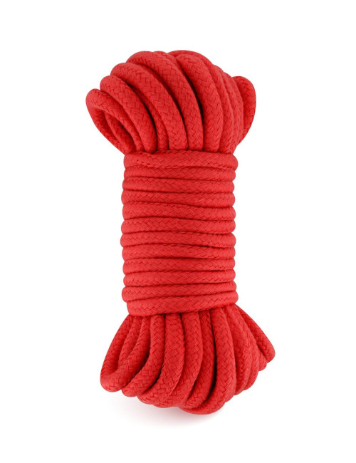 Bondage Rope Red 10m – Lina BDSM Shibari, Kagańce, Bezpieczna dla ciała