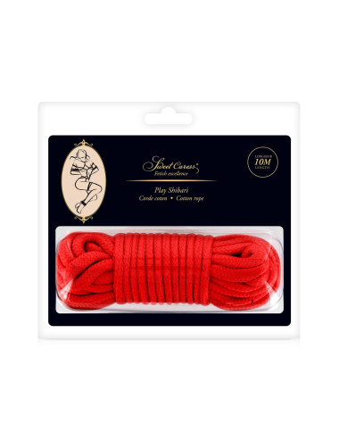 SM BONDAGE ROPE RED 10M (Size: T2)