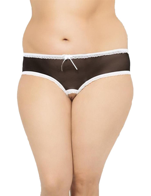Czarne koronkowe stringi Plus Size SoftLine 2471 2XL